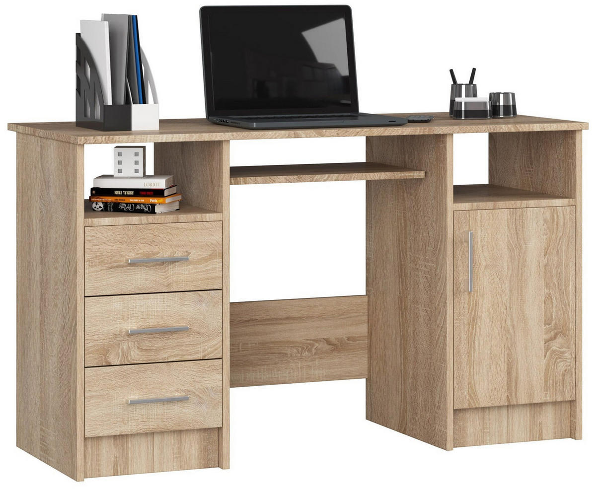 SCHREIBTISCH Eiche Sonoma 74/124/52 - Sonoma Eiche, Holzwerkstoff (52/124/74cm) - RAUMHIRSCH FURNITURE