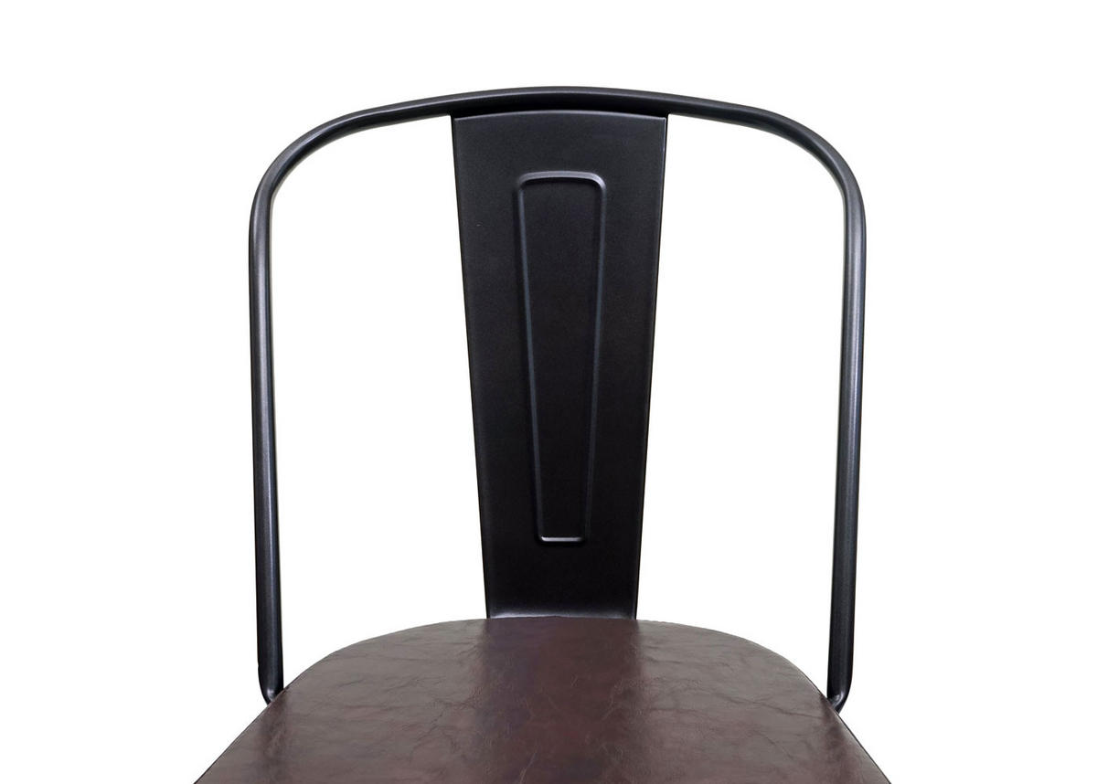 ESSZIMMERSTUHL H10E Braun 4er-Set - Braun, Metall (44/85/49cm) - MCW