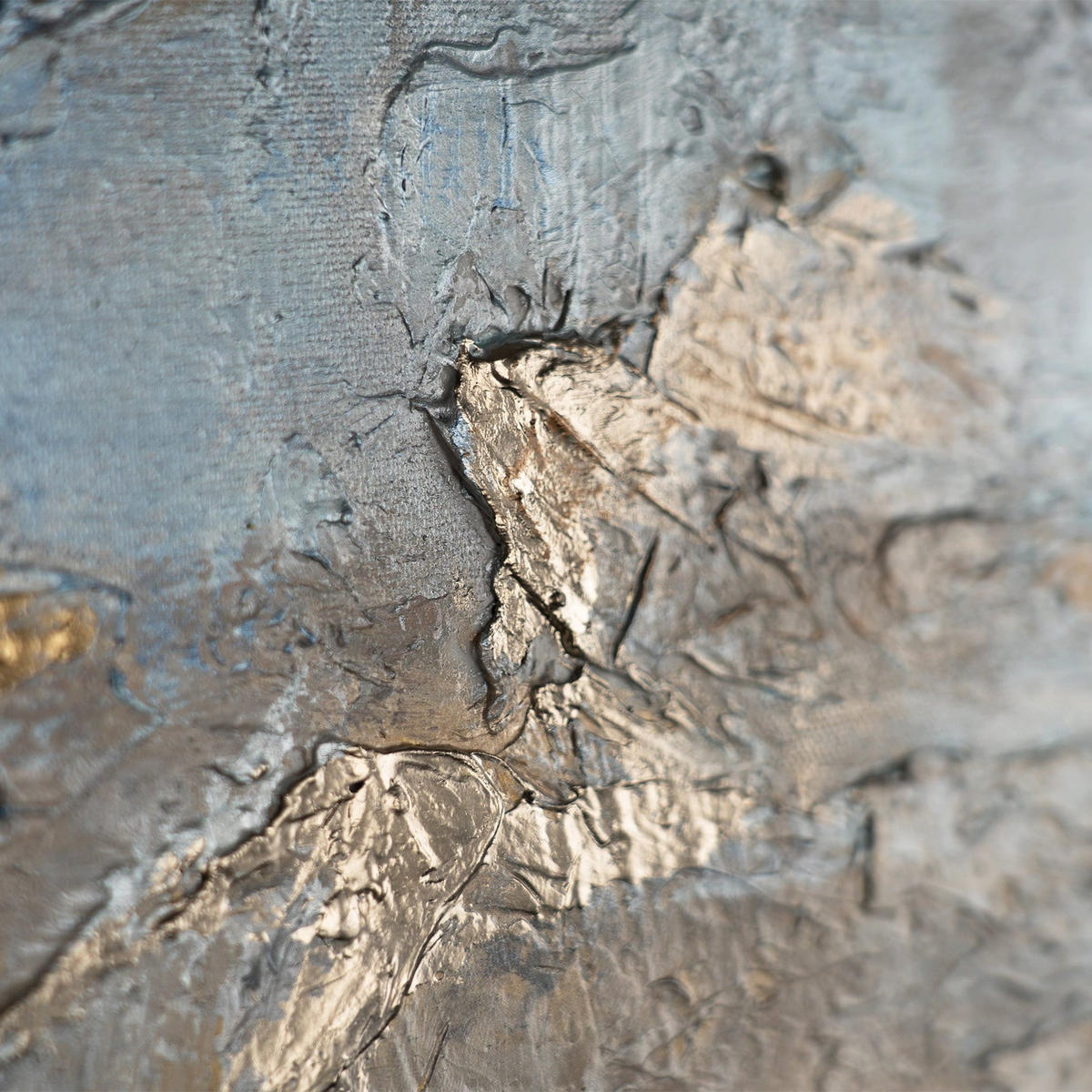 GEMÄLDE Glanz und Eleganz Schattenfugenrahmen Gold 140x100 cm - Goldfarben, Holz (140/100cm) - YS-art gallery