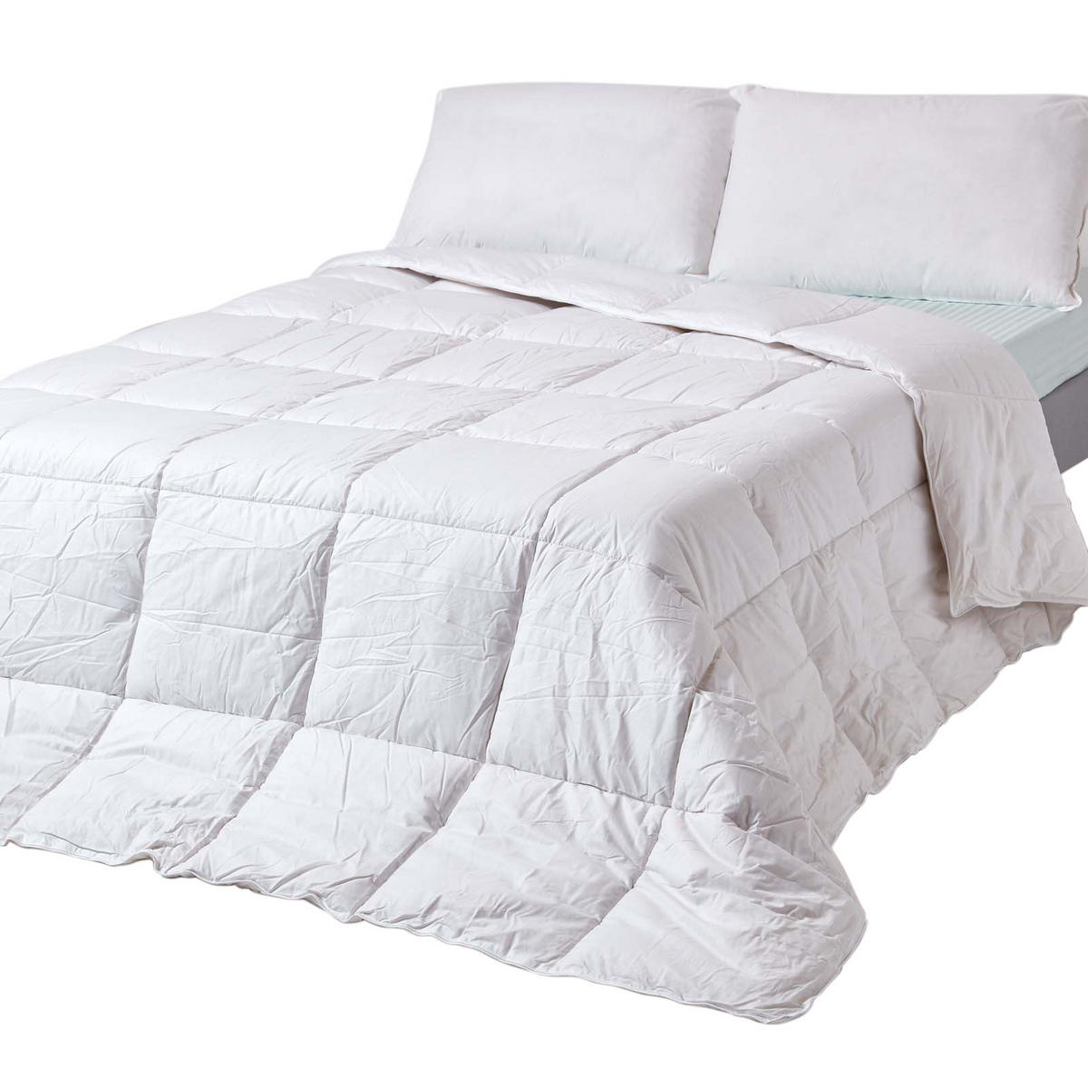 SOMMERDECKE 200/200 cm, Seiden-Mischung - Weiß, Textil (200/200cm) - Homescapes