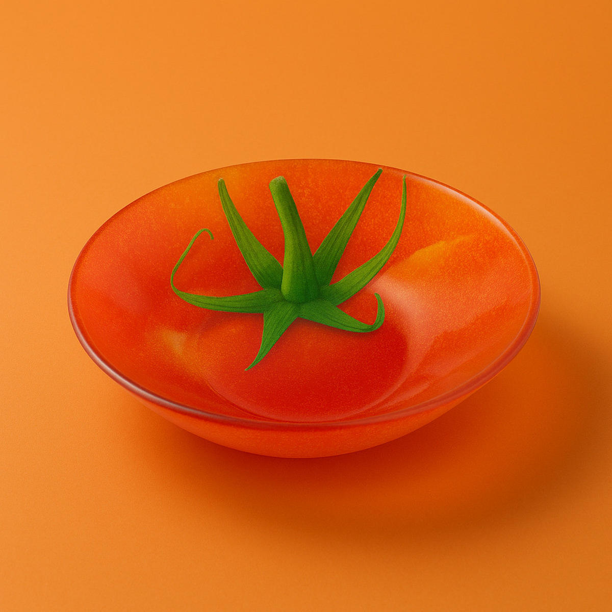 SERVIERPLATTE Aria Fresh Rot 18x18xh4,5 cm Glas - Rot, Glas (18/4.5/18cm) - Mondex