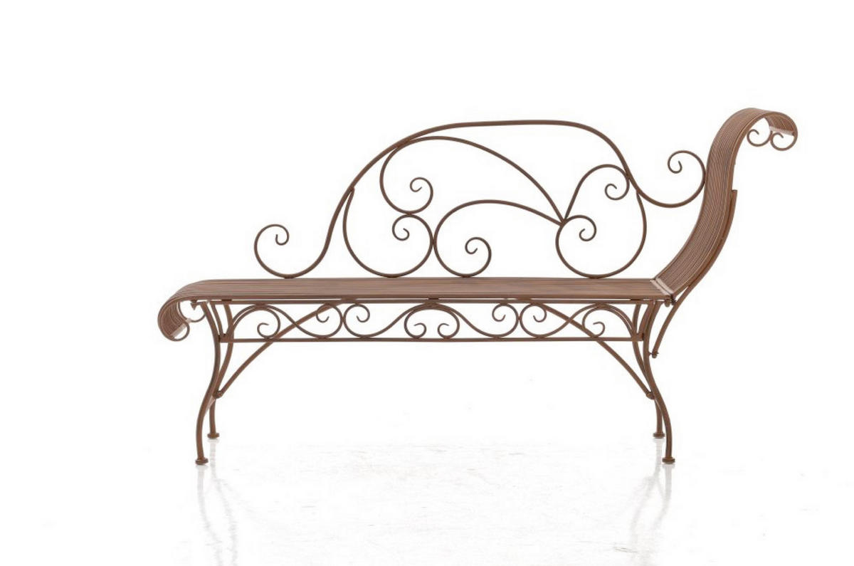 GARTENBANK Karina antik braun - Braun, Metall (156/46/78cm) - TPFGarden