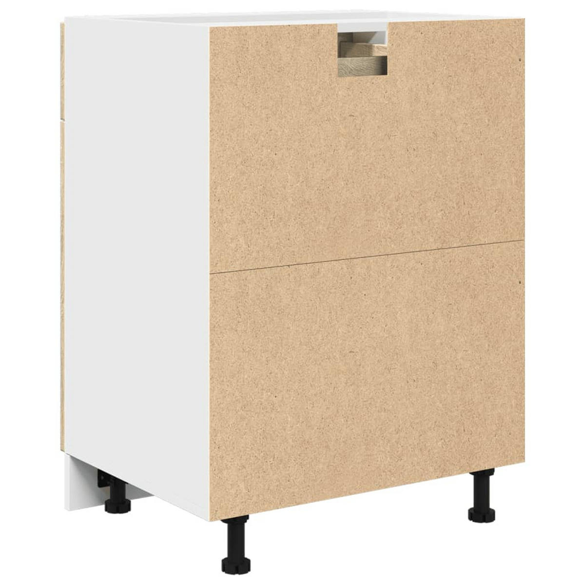 KÜCHENUNTERSCHRANK Lyon mit 2 Türen, 1 Schublade 60/46/81,5 cm aus Holzwerkstoff Sonoma-Eiche Dekor - Sonoma Eiche, Holz (60/81.5/46cm) - vidaXL