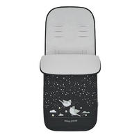 FUSSSACK Polar Friends schwarz gemustert Fleecefutter, wasserabweisend, für 5-Punkt-Gurt, Reißverschluss - Schwarz, Textil (48/10/85cm) - Kikka boo