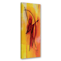 WANDBILD bogenschütze - Orange, Textil (30/90cm) - Feeby