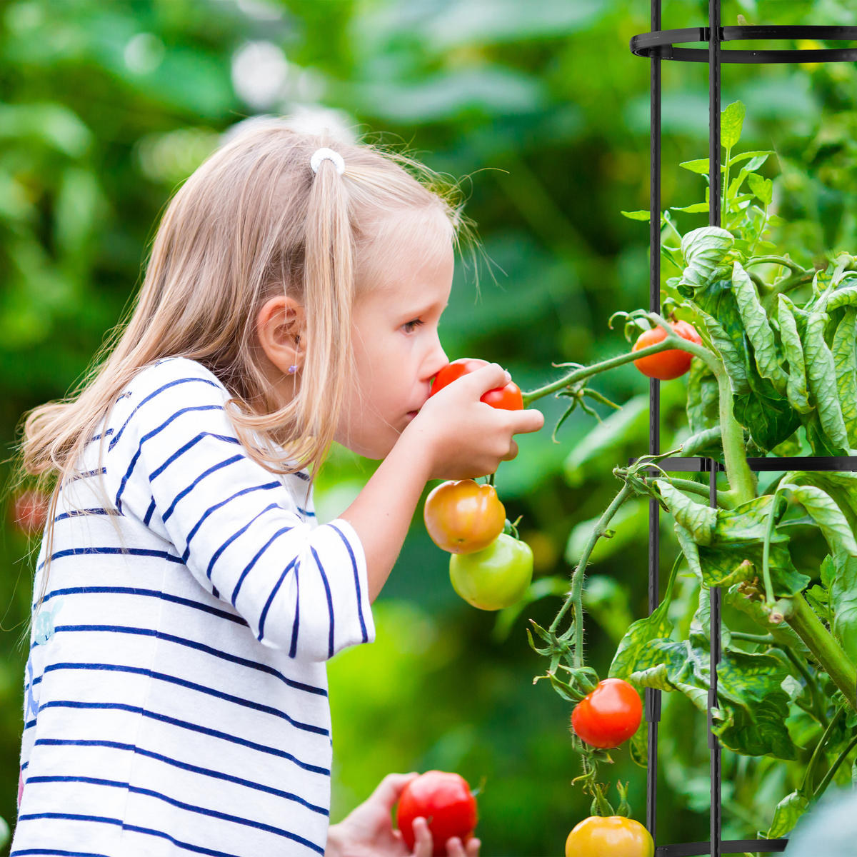 2xRANKHILFE - Schwarz, Kunststoff/Metall (35/190/35cm) - Relaxdays