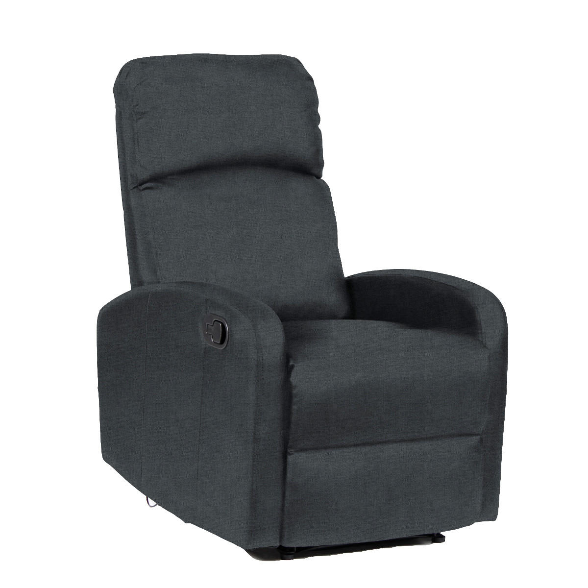 FERNSEHSESSEL LEX Stoff Dunkelgrau - Dunkelgrau/Anthrazit, Textil (65/101/91cm) - SVITA