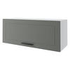 KLAPPHÄNGESCHRANK Kvantum W4B/90-AV Dust Grey Matt / Weiß Matt 90 / 32,5 / 36cm - Weiß/Grau, Holz/Holzwerkstoff (90/36/32.5cm) - Feldmann-Wohnen
