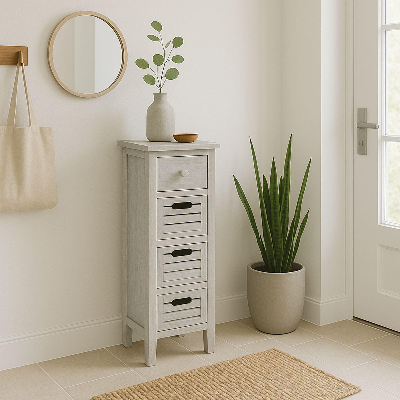 KOMMODE Grau - Grau, Holz (30/74/25cm) - MCW