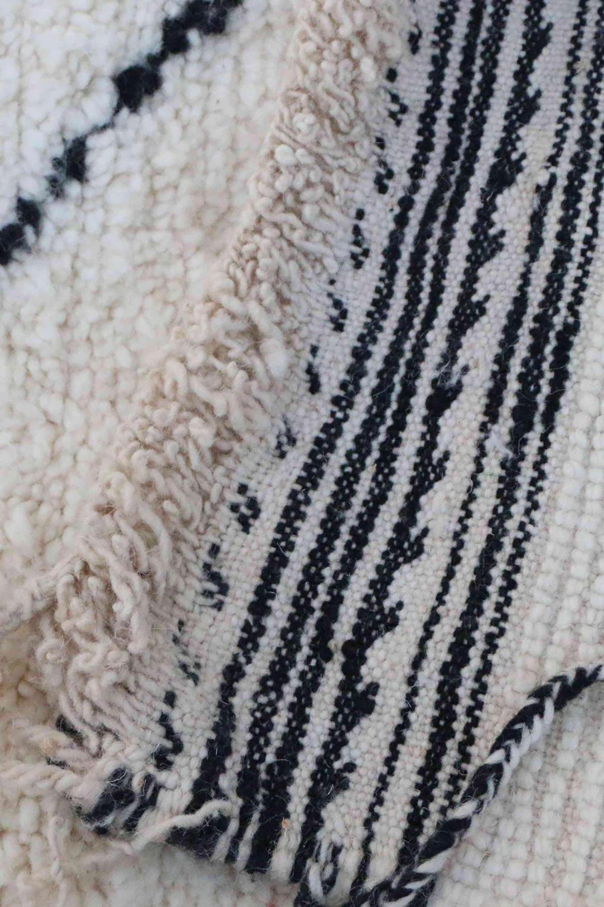 BERBERTEPPICH aus reiner Wolle 158x 256 cm - Beige, Naturmaterialien (158/256cm) - AFK Living