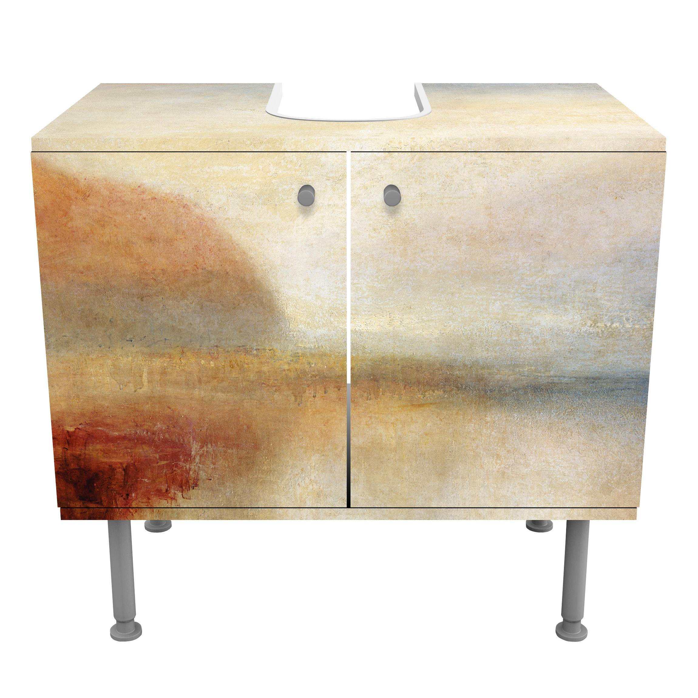 WASCHBECKENUNTERSCHRANK William Turner - Monte Rosa 60/55/35 cm - Pastellblau, Holzwerkstoff (60/55/35cm) - Bilderwelten