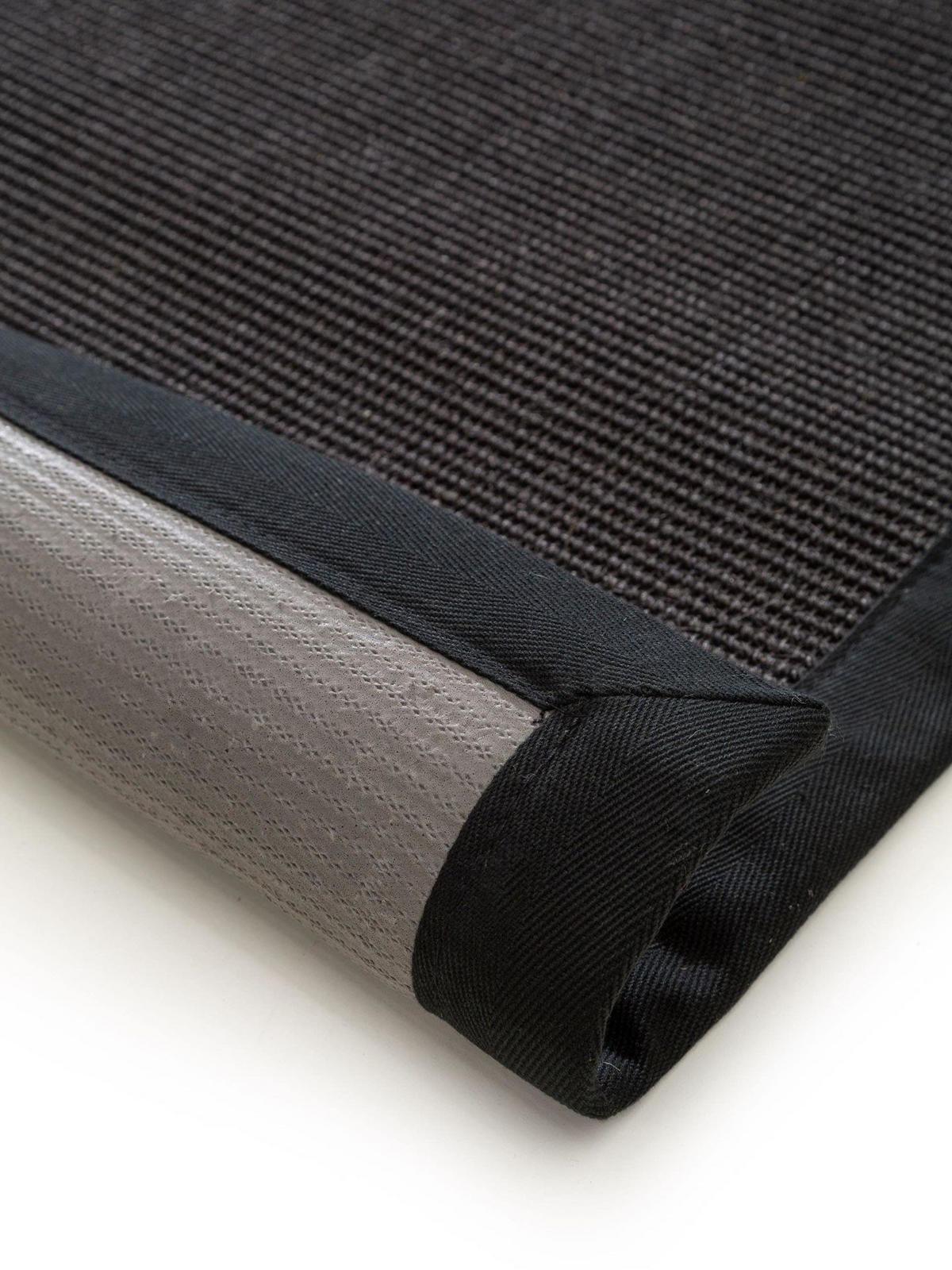 SISAL koberec Sana Černá 160x230 cm - černá, přírodní materiály/umělá hmota (160/1cm) - KUNSTLOFT