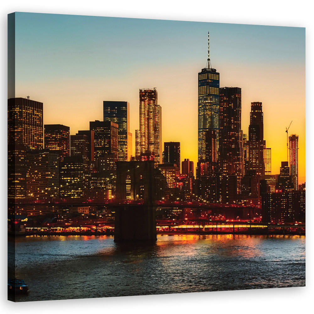 Feeby Wandbild Orange 40x40 cm
