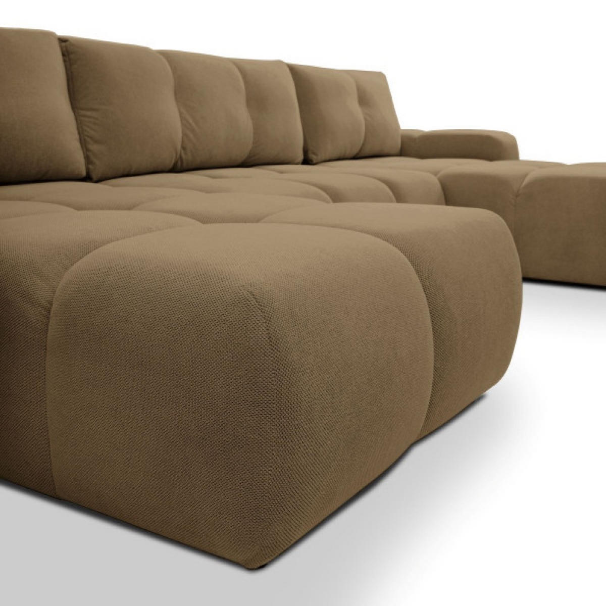ECKSOFA Braun Curio 20 Mit Schlaffunktion - Braun, Textil (359/177cm) - Sepro Meble