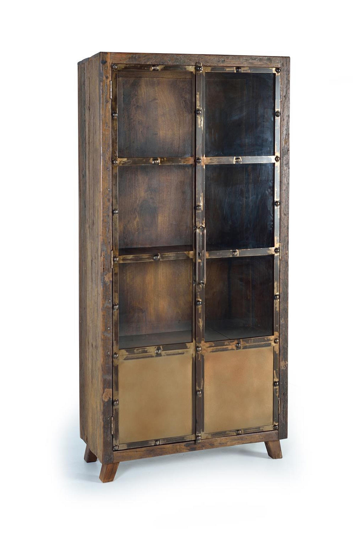 VITRINE aus Holz - Braun, Holz (40/190/90cm) - Giner y Colomer