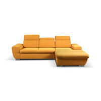 ECKSOFA - FRENSO - Rechts, Gelb (Ronda 45) - Gelb, Holzwerkstoff (281/183cm) - Möblo
