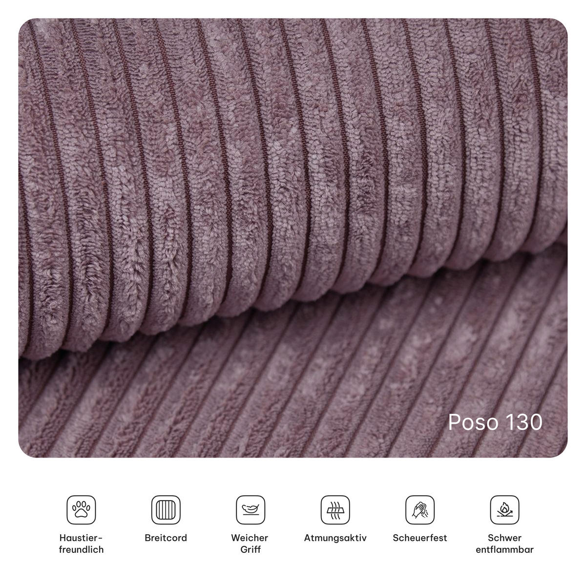 ECKSOFA ANKO modulares Boneless Sofa mit Schlaffunktion Lila Kordstoff - Lila, Textil (270/160cm) - MASSENO