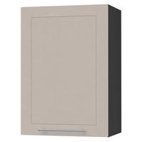 KÜCHENHÄNGESCHRANK Kvantum W2/50 Schwarz / Kaschmir Matt 50 / 32,5 / 72cm - Kaschmir/Schwarz, Holz/Holzwerkstoff (50/72/32.5cm) - Feldmann-Wohnen
