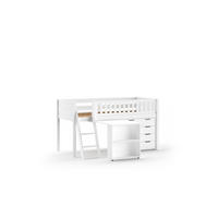 HOCHBETT SCOTT Weiß 135x208x114 cm - Weiß, Holz - FURNLUX