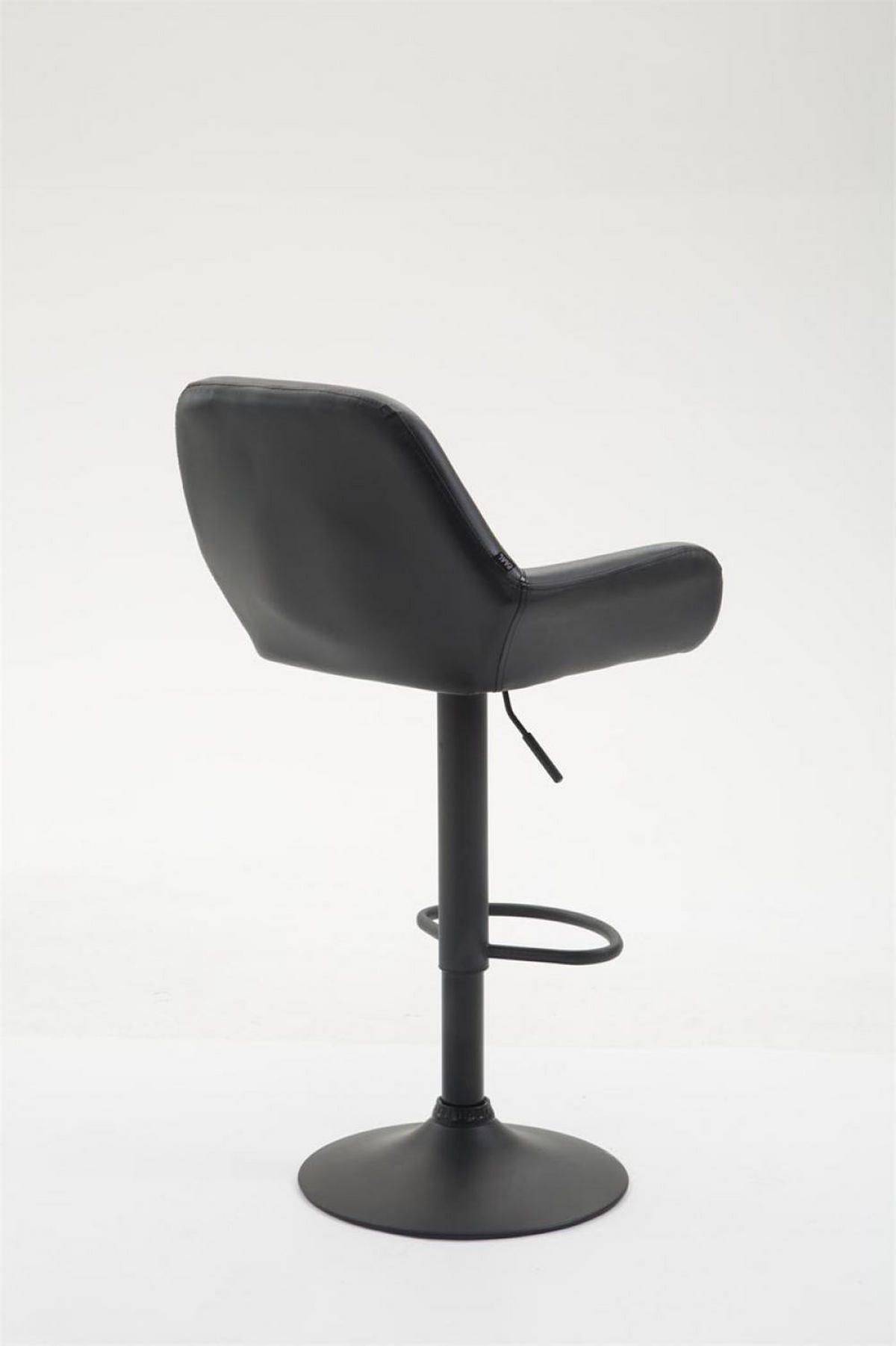 BARHOCKER Lederlook schwarz - Schwarz, Textil/Metall (51/89/52cm) - CLP