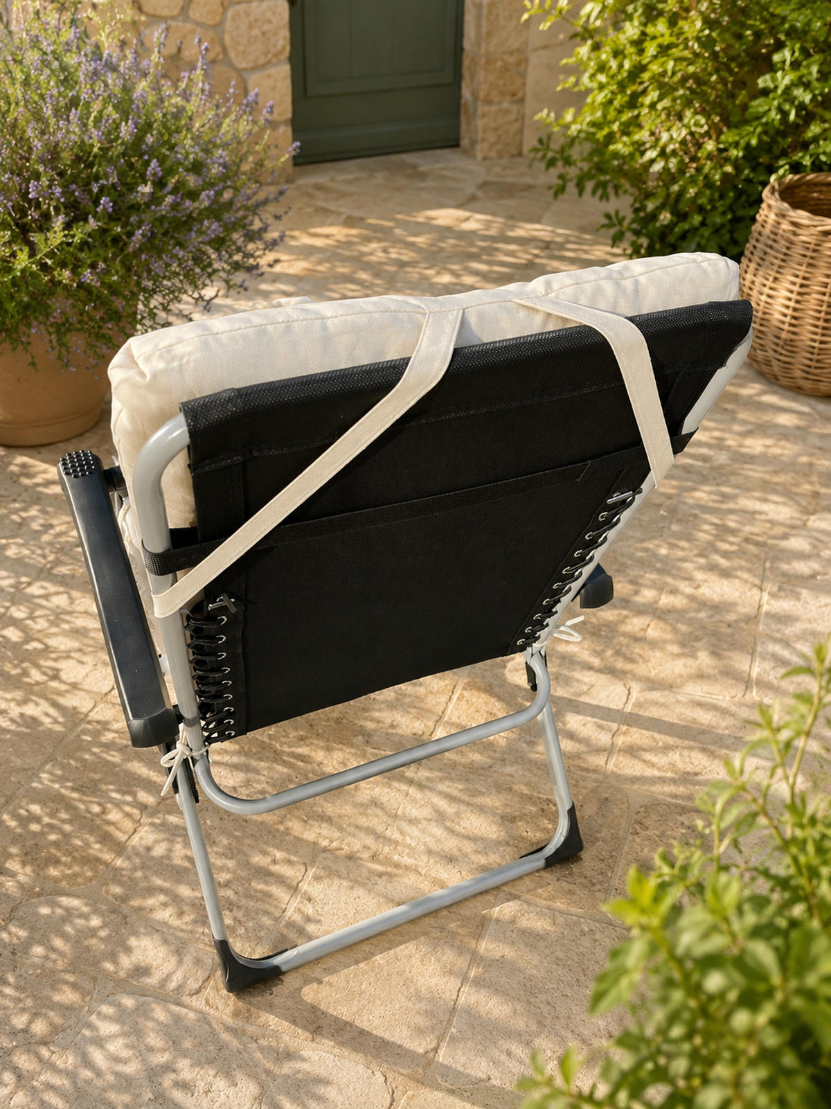 LIEGESTUHLAUFLAGE 157/57 cm Creme - Creme, Textil (57/10/157cm) - QUICK STAR