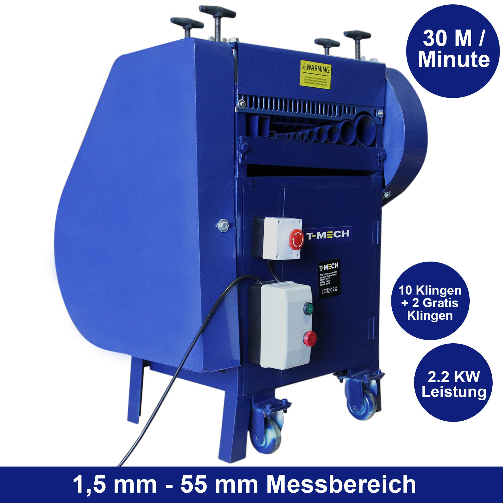 ABISOLIERZANGE automatisch 55 MM - Blau, Metall (92/64/76cm) - T-Mech