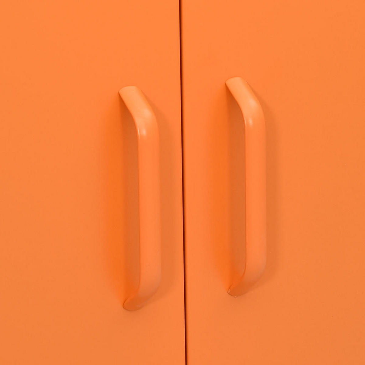 METALLSCHRANK Kevi Metall Orange 80x35x101,5 cm Stahl - Orange, Metall (80/101.5/35cm) - DELUKE