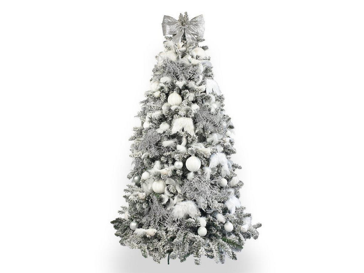 WEIHNACHTSORNAMENTE 30er-Set runde Ornamente weiß Mix 6 cm - Weiß, Glas (6/6/6cm) - LAALU