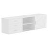 TV-SCHRANK in 160/45/35 cm - Weiß, Holzwerkstoff (160/45/35cm) - HOMAVO