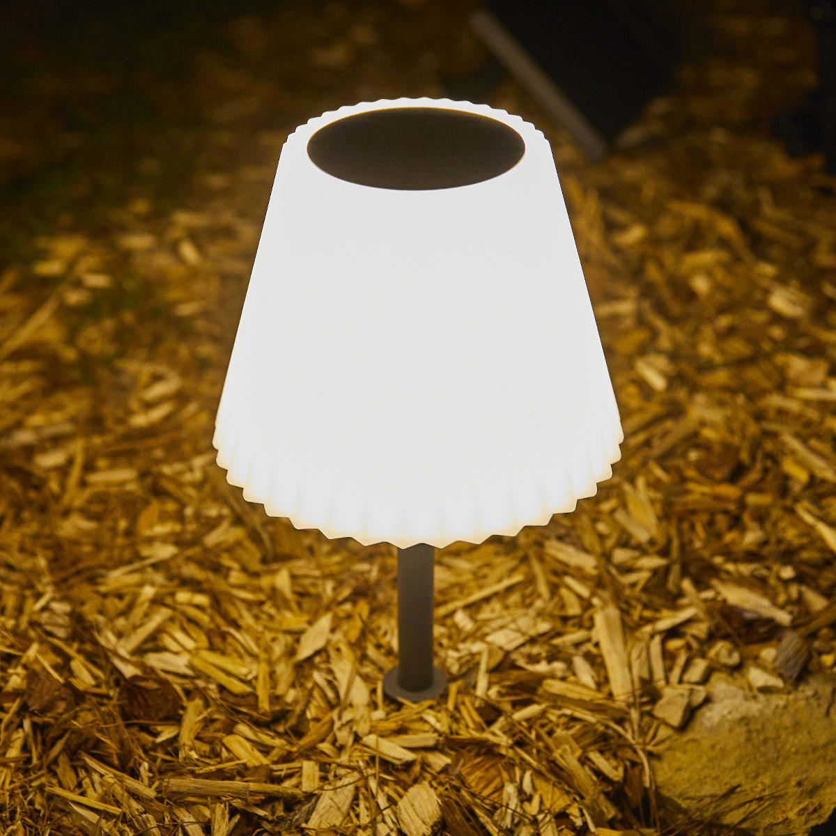 LADY SPIKE Solar-Tischleuchte H62CM - Grau, Metall (8/8/17cm) - Lumisky