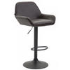 BARHOCKER Lederlook braun - Schwarz/Braun, Textil/Metall (51/89/52cm) - CLP