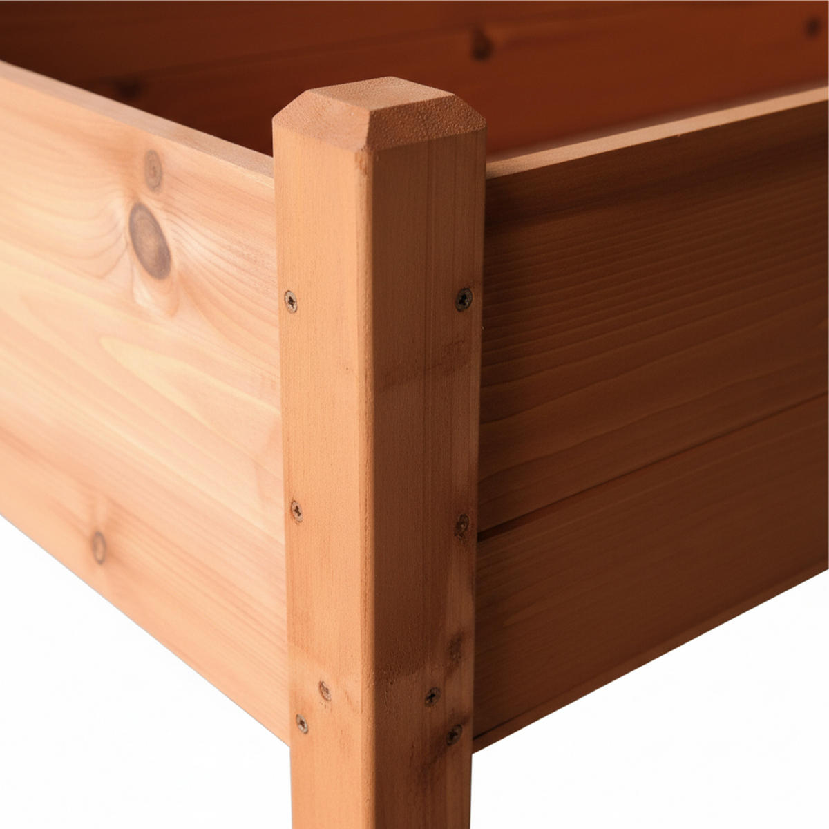 HOCHBEET - Orange, Holz (127/76/46cm) - Relaxdays