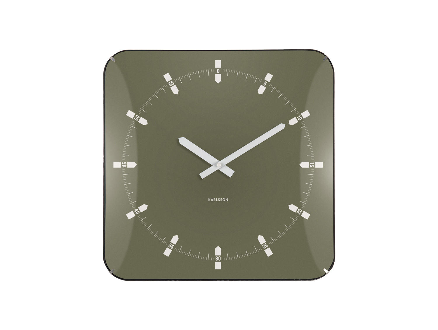 WANDUHR Sucinto Dome Grün 4.5/35/35 cm - Grün, Kunststoff (35/35/4.5cm) - Karlsson