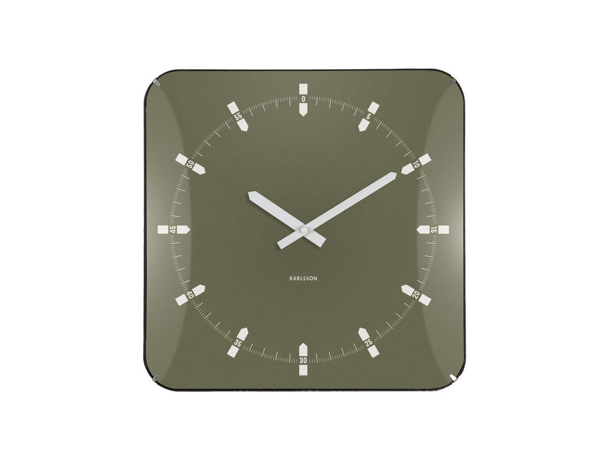 WANDUHR Sucinto Dome Grün 4.5/35/35 cm - Grün, Kunststoff (35/35/4.5cm) - Karlsson
