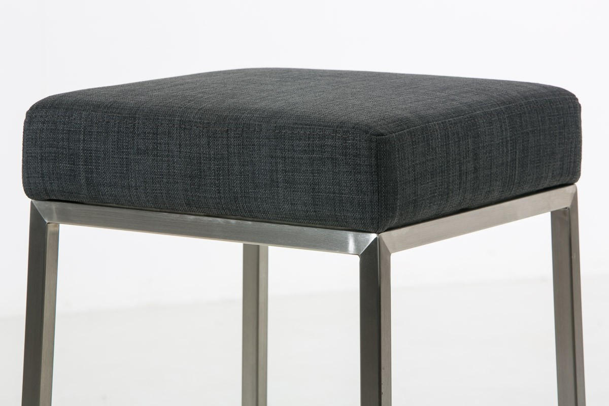 BARHOCKER Montreal 37x37x85 cm dunkelgrau - Dunkelgrau, Textil (37/85/37cm) - furnicato