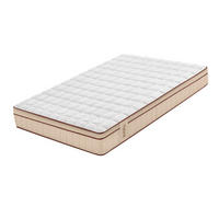 MATRATZE Hybrid Braun 25 cm - 90X200 cm - Beige, Textil (90/200cm) - Moonia