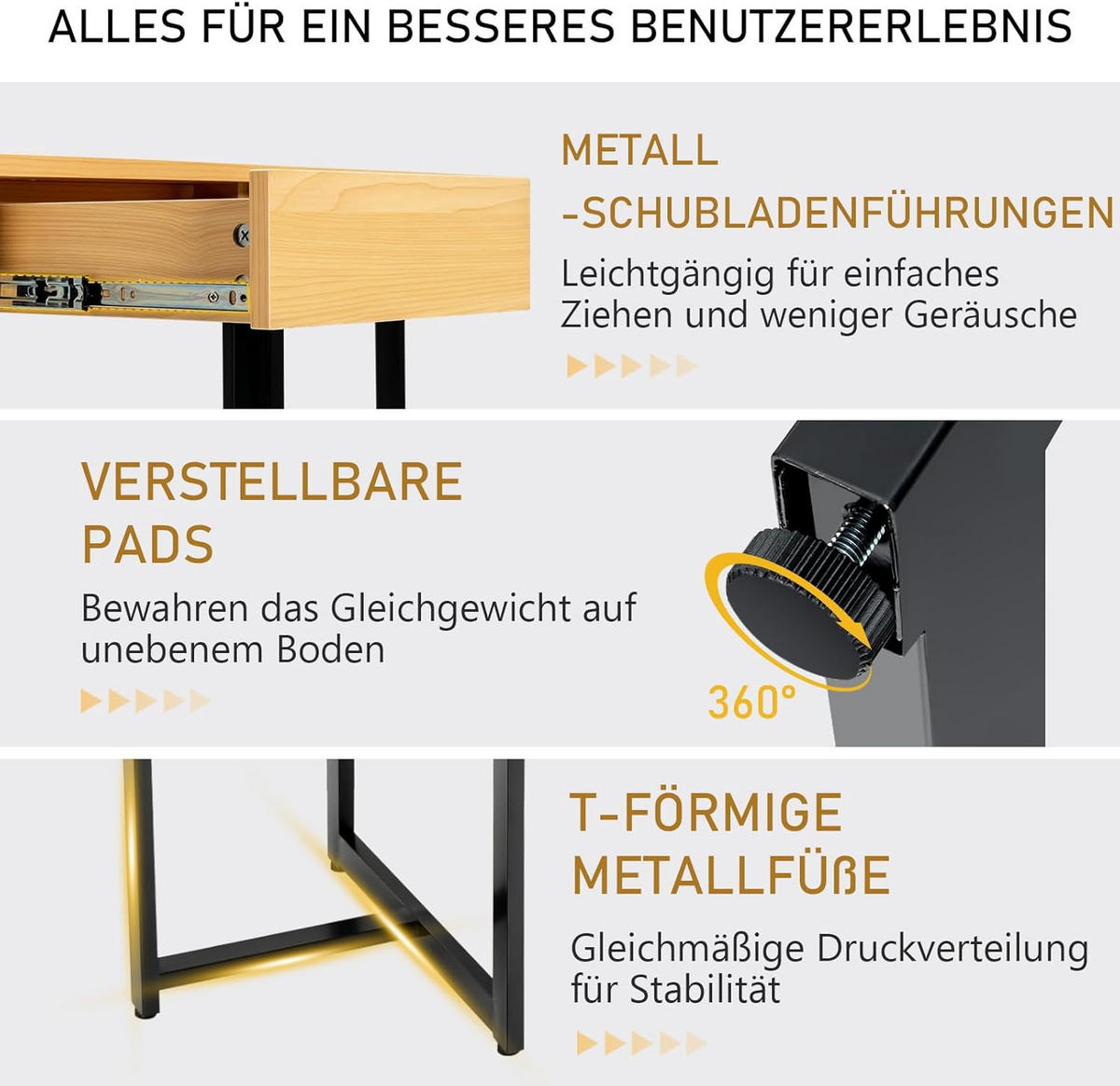 SKRIVBORD 75 cm trä - Röd, Trä (55/120/75cm) - COSTWAY