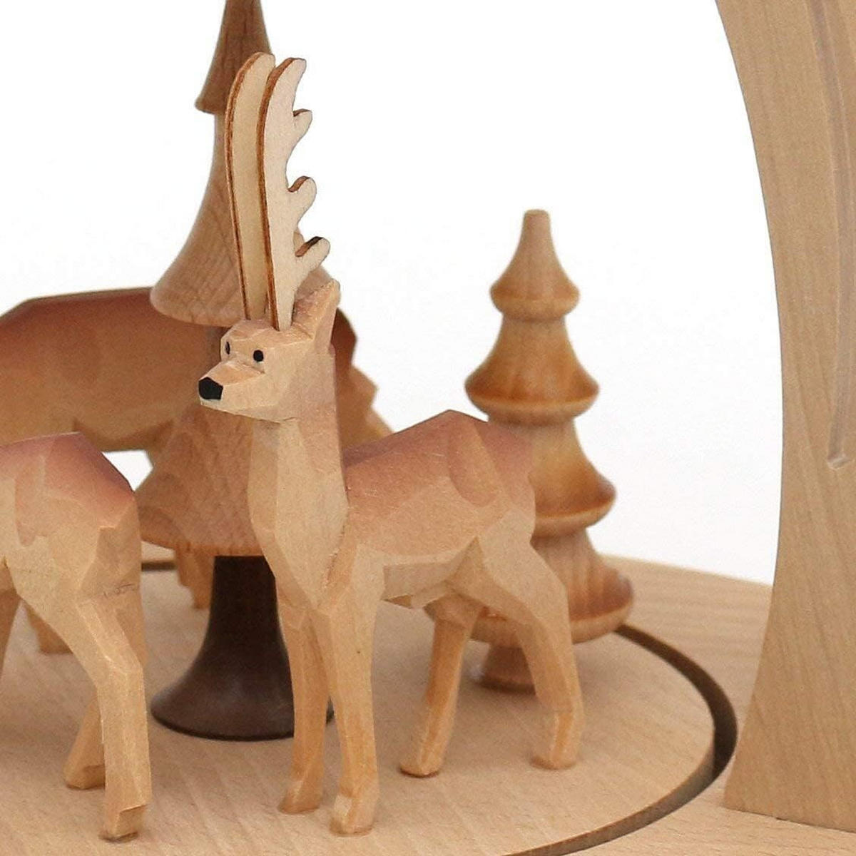 PYRAMIDE Rehe 20/24/35 cm - Multicolor, Holz (0.1/35/0.1cm) - Dekoteam24