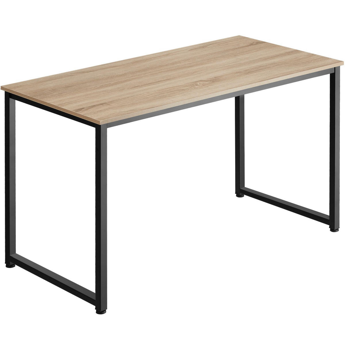 SCHREIBTISCH Flint, Höhe 76, 5 cm, Industrial Holz hell, Eiche Sonoma - Naturfarben, Holzwerkstoff (59/140/76.5cm) - tectake