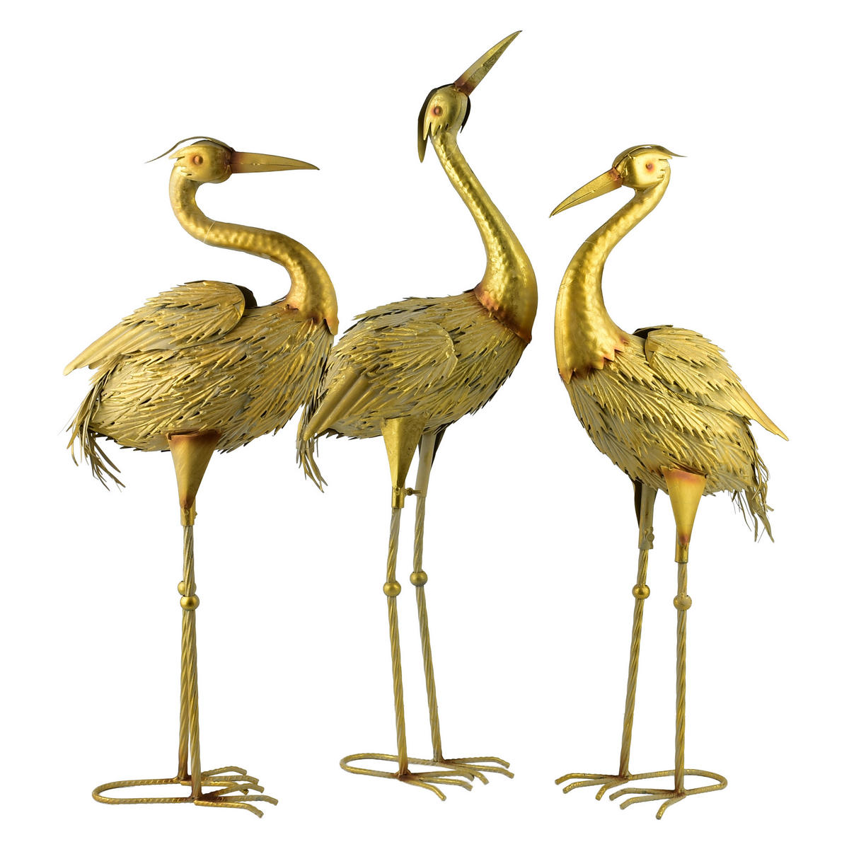 FIGURA Cedric, kovová, zelená, 35/20/76 cm - zlatá, kov (20/50/50cm) - Mondex