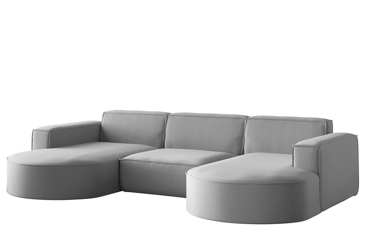 WOHNLANDSCHAFT Palma In Opera - Grau, Holzwerkstoff/Textil (299/78/165cm) - Fun Möbel