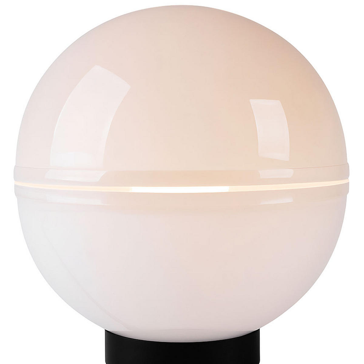 AUSSENLEUCHTE Kugel Weiß mit Erdspieß 4er Set - Weiß, Kunststoff (20/20/51cm)