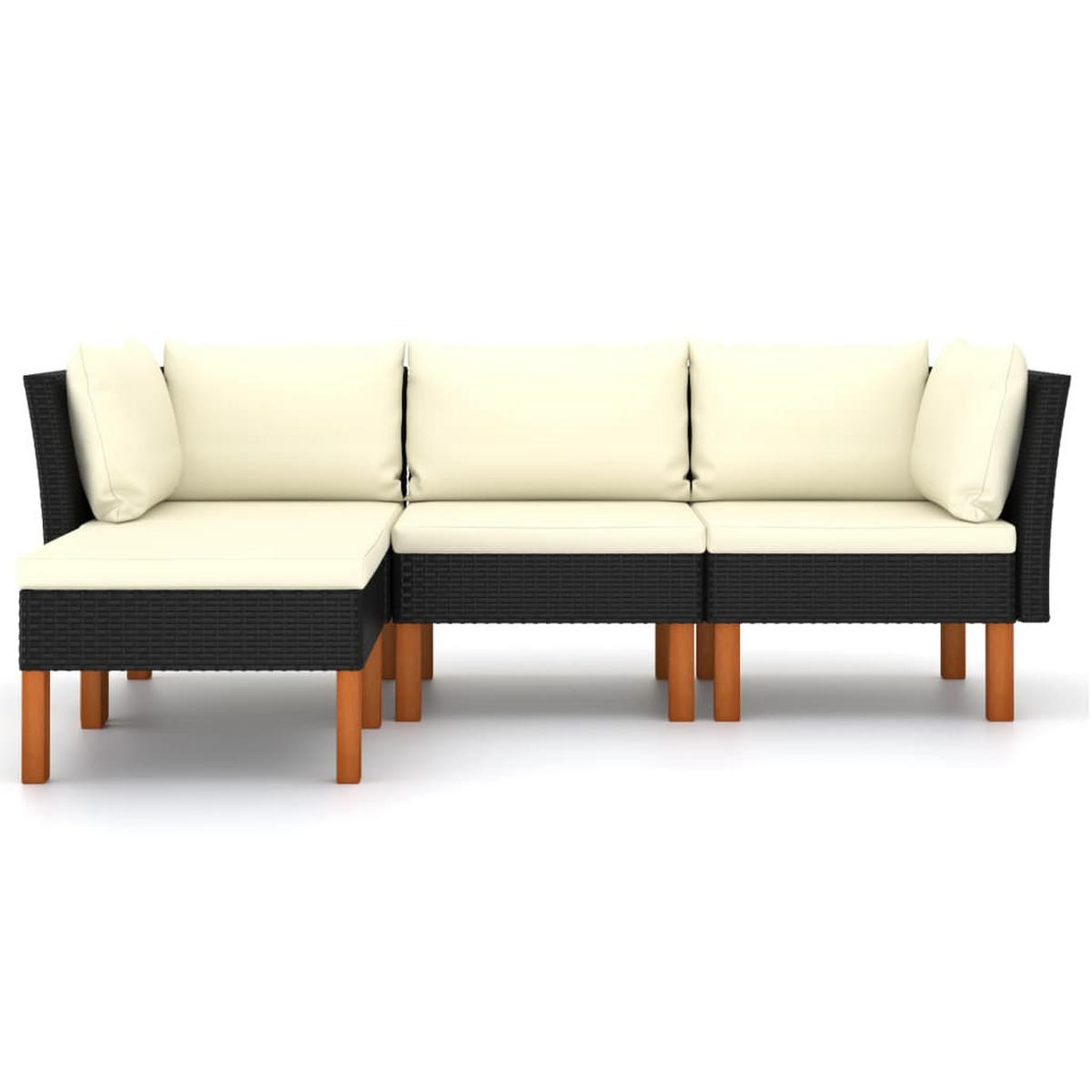 GARTENSET Reichardt 4-teilig - Schwarz, Metall - Nettlife