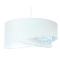 HÄNGELEUCHTE Weiß 50/23 cm - Beige, Kunststoff (50/1/23cm) - ONZENO