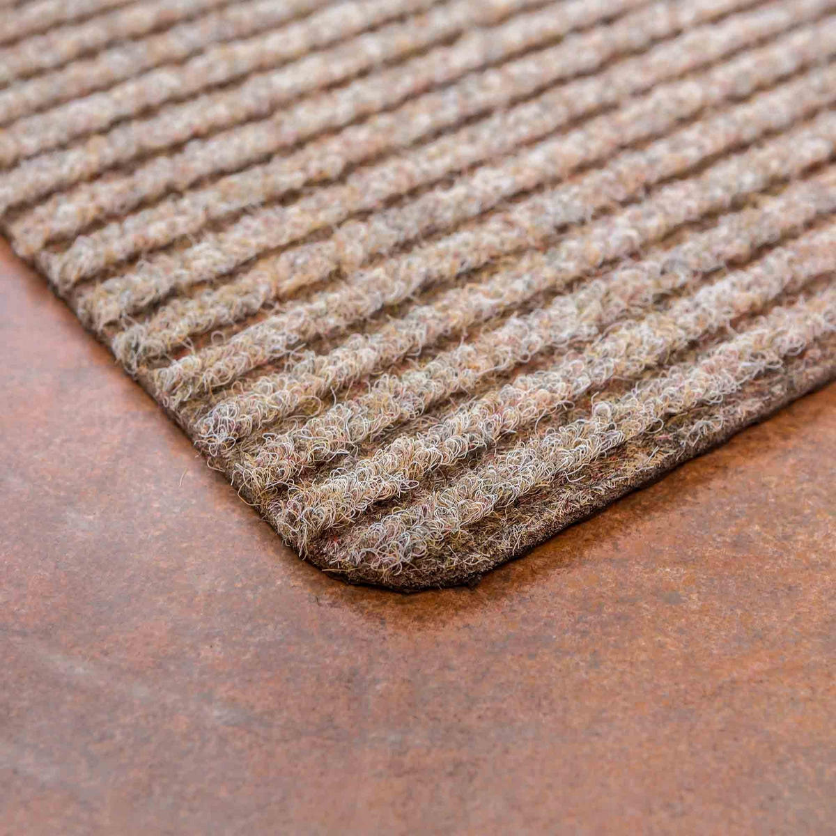 FUSSMATTE INNEN RIB LINE MINI - Beige, Textil (25/60cm) - Astra
