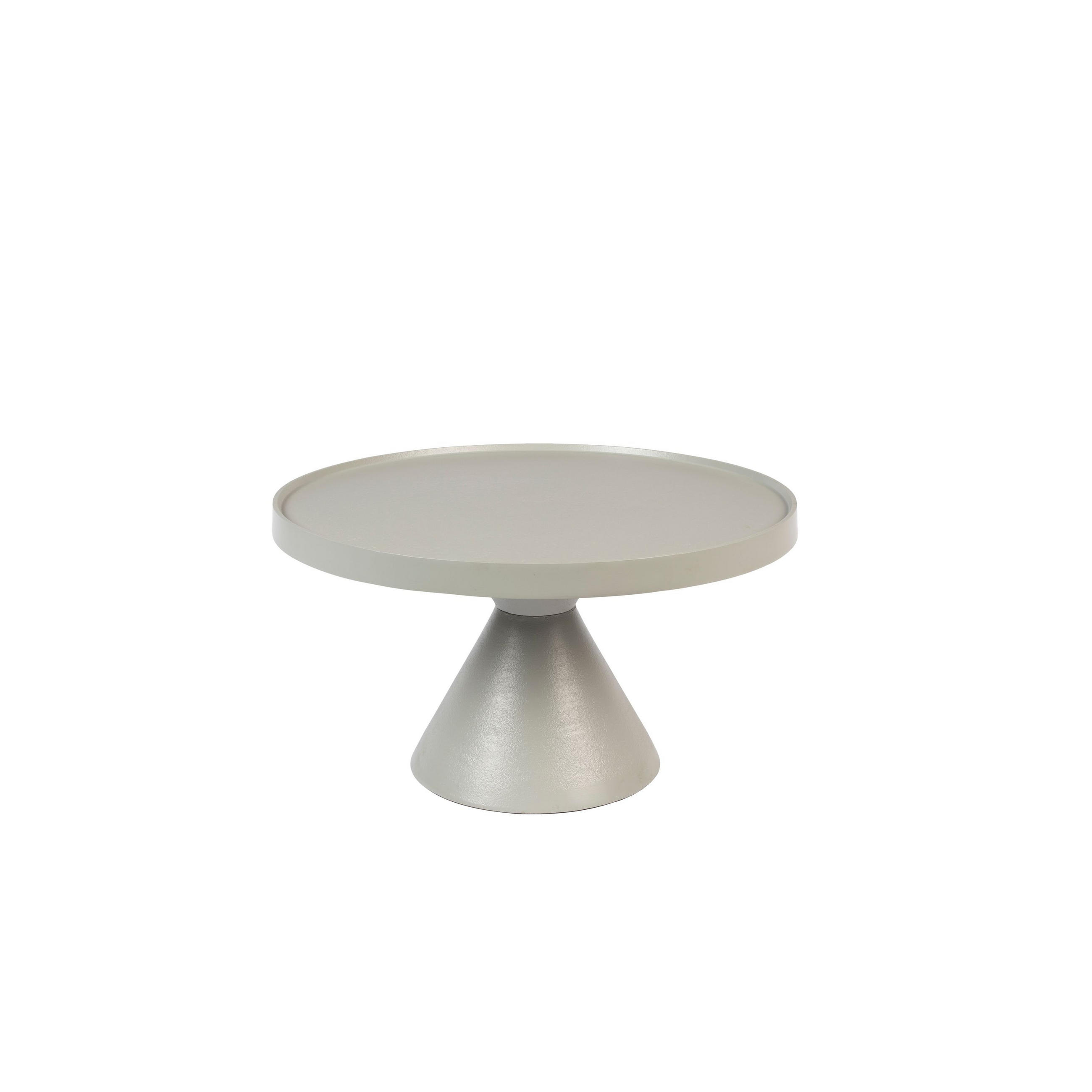 COUCHTISCH Floss Rund 60 cm Grau - Grau, Metall (60/60/33cm) - Zuiver