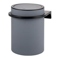 KOSMETIKEIMER SAVONA,5 Liter, grau - Grau, Kunststoff (19/24.5/19cm) - bremermann