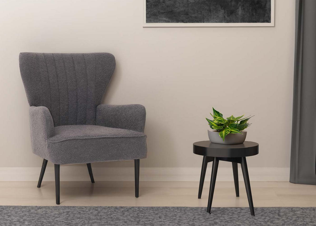 LOUNGE-SESSEL Grau - Grau, Textil (75/80/78cm) - MCW