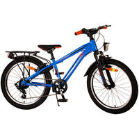 KINDERFAHRRAD Cross - Jungen - 20 Zoll - Rücktritt + Handbremse - 6 Gänge - Blau - Blau, Metall (55cm) - TPFSports