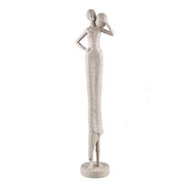 SKULPTUR Rafah Taupe 16.5/13/70cm - Taupe, Kunststoff (13/70/16.5cm) - PTMD Collection
